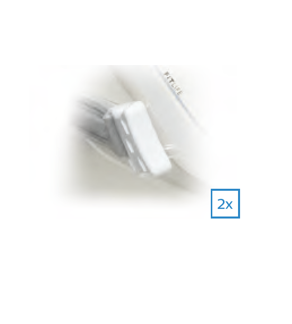 Chiusure a scatto Philips (2 pezzi) per FitLife e FitLife SE