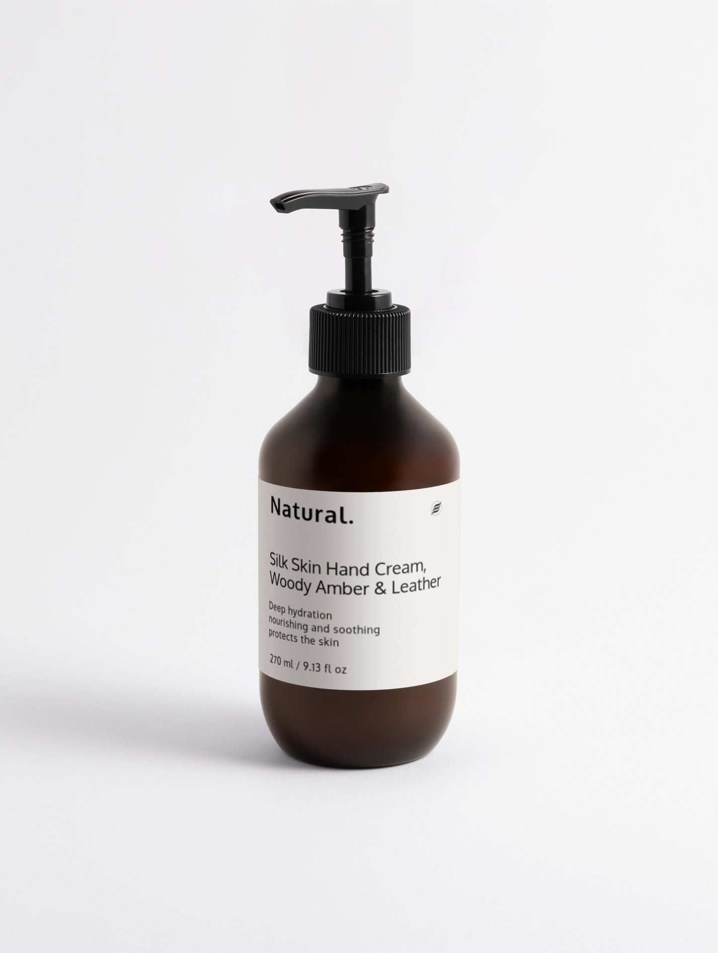 Natural. Silk Skin Hand Cream, Woody Amber & Leather