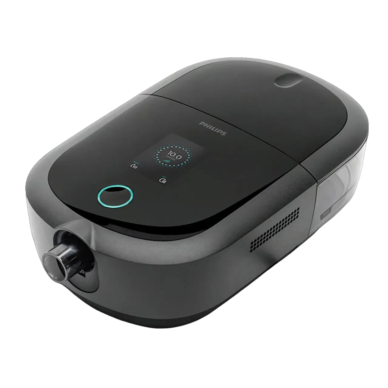 Philips DreamStation 2 Auto CPAP Advanced mit Luftbefeuchter und integriertem 4G Mobilfunkmodem.