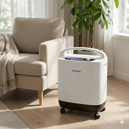Concentratore di ossigeno stazionario Philips Oxygenate 5 (5 litri O2/min) | Set completo